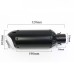 RP0520-1049B Universal Motorcycle exhaust muffler Street Slim Stainless Steel  Black
