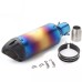 RP0520-1049B Universal Motorcycle exhaust muffler Street Slim Stainless Steel  Black