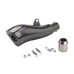 RP0520-1050 Universal Motorbike Exhaust Silencer Street Curved Stainless Steel