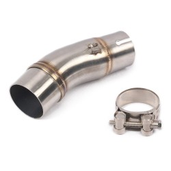 RP0530-1003T Motorcycle Exhaust Middle Link Pipe Muffler Escape for Kawasaki Z400 2018-2022