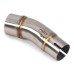 RP0530-1003T Motorcycle Exhaust Middle Link Pipe Muffler Escape for Kawasaki Z400 2018-2022