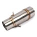 RP0530-1003T Motorcycle Exhaust Middle Link Pipe Muffler Escape for Kawasaki Z400 2018-2022
