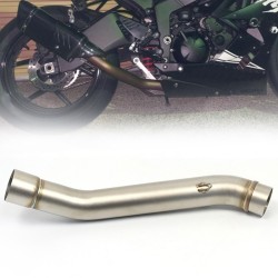 RP0530-1004T Motorcycle Exhaust Middle Link Pipe Muffler Escape for Kawasaki Z750 2004-2006  Z750S 2005-2007
