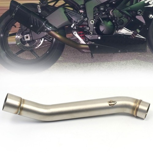 RP0530-1004T Motorcycle Exhaust Middle Link Pipe Muffler Escape for Kawasaki Z750 2004-2006  Z750S 2005-2007