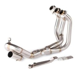 RP0530-1025T Motorcycle Exhaust Pipe Silencer Front Connecting Rod for Yamaha MT-09 FZ-09 2013-2020