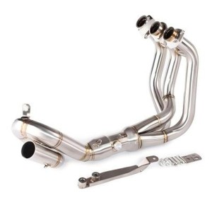 RP0530-1025T Motorcycle Exhaust Pipe Silencer Front Connecting Rod for Yamaha MT-09 FZ-09 2013-2020