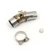 RP0530-1036 Motorcycle Exhaust Middle Link Pipe Muffler Escape for Kawasaki ER6N ER6F 2012-2016 Versys 650 2017-2021
