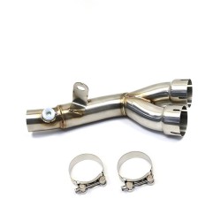 RP0530-1049T Motorcycle Exhaust Middle Link Pipe Muffler Escape for Yamaha YZF-R6 2006-2020