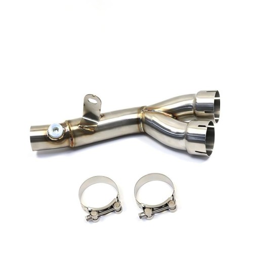 RP0530-1049T Motorcycle Exhaust Middle Link Pipe Muffler Escape for Yamaha YZF-R6 2006-2020