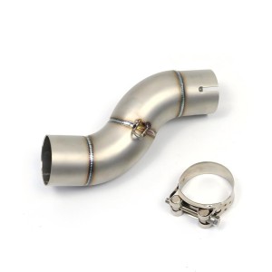 RP0530-1050T Motorcycle Exhaust Middle Link Pipe Muffler Escape for Yamaha YZF-R6 2006-2021