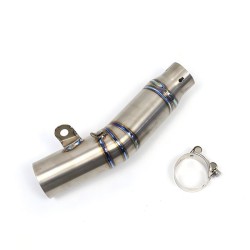 RP0530-1052T Motorcycle Exhaust Middle Link Pipe Muffler Escape for Yamaha YZF-R6 2006-2021