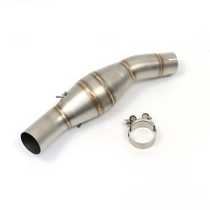 RP0530-1064T Motorcycle Exhaust Middle Link Pipe Muffler Escape for Benelli BN302 2015-2020 TNT 300 2017-2021