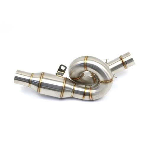 RP0530-1090T Motorcycle Exhaust Middle Link Pipe Muffler Escape for Kawasaki Z800 2013-2016
