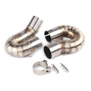 RP0530-1104T Motorcycle Exhaust Middle Link Pipe Muffler Escape for Honda CBR1000 2008-2013