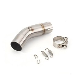 RP0530-1124T Motorcycle Exhaust Middle Link Pipe Muffler Escape for Suzuki GSXR 600 750 K11 2011-2017