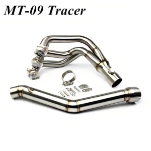 RP0530-1137T Motorcycle Exhaust Pipe Silencer Front Connecting Rod for Yamaha MT-09/SP 2013-2020