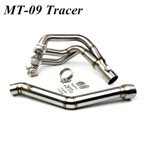 RP0530-1137T Motorcycle Exhaust Pipe Silencer Front Connecting Rod for Yamaha MT-09/SP 2013-2020