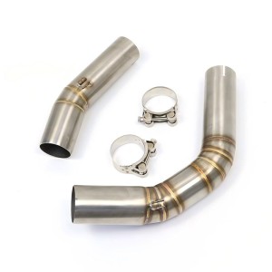 RP0530-1149T Motorcycle Exhaust Middle Link Pipe Muffler Escape for Yamaha YZF R1 2009-2014