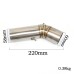 RP0530-1150T Motorcycle Exhaust Middle Link Pipe Muffler Escape for Ducati Diavel 1200/dark/carbon/strada 2010-2018