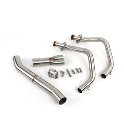 RP0530-1155T Motorcycle Exhaust Pipe Silencer Front Connecting Rod for Yamaha MT-07 2014-Later