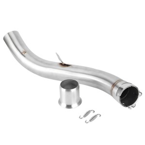 RP0530-1172T Motorcycle Exhaust Middle Link Pipe Muffler Escape for Kawasaki Z900 2017-2023