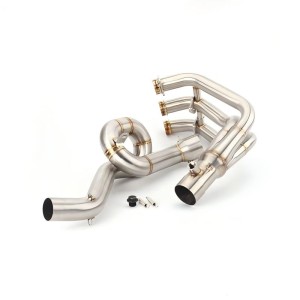 RP0530-1187T Motorcycle Exhaust Pipe Silencer Front Connecting Rod for Yamaha MT-09/SP 2013-2020