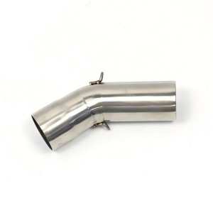 RP0530-1193T Motorcycle Exhaust Middle Link Pipe Muffler Escape for Kawasaki ZX6R 2009-Later