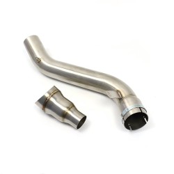RP0530-1195T Motorcycle Exhaust Middle Link Pipe Muffler Escape for Honda CBR650F CB650F 2014-2018 Honda CB650R 2019-Later