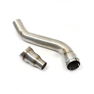 RP0530-1195T Motorcycle Exhaust Middle Link Pipe Muffler Escape for Honda CBR650F CB650F 2014-2018 Honda CB650R 2019-Later