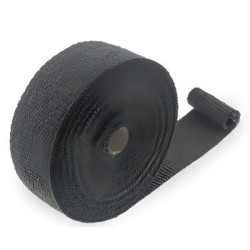 RP0590-1001 Universal 10m Roll black Fiberglass Exhaust Header Pipe Heat Wrap Tape + 4 Ties Kit