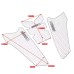 RP0920-3065B Motorcycle Tank Traction Side Pad Gas Knee Grip Protector Sticker for Honda CB650R CBR650R 2019-2021