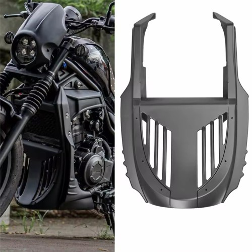 RP0940-3014B Motorcycle Front Lower Belly Pan Radiator Cover for Honda Rebel 300 500 CMX300/500 2017-Later
