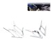 RP0940-4008C Motorcycle Rear Fender Vent Decoration Trims for Honda Gold Wing Non-Tour 2018-Later Honda Gold Wing DCT 2018-Later Honda Gold Wing Tour 2018-Later Honda Gold Wing Tour DCT 2018-Later Honda Gold Wing Tour DCT Airbag 2018-Later
