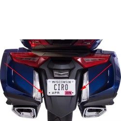 RP0940-4011B Motorcycle Rear Fender Decorative Filler Strips Rear fender baffle Cover for Honda Gold Wing Non-Tour 2018-Later Honda Gold Wing DCT 2018-Later Honda Gold Wing Tour 2018-Later
