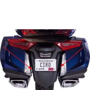 RP0940-4011B Motorcycle Rear Fender Decorative Filler Strips Rear fender baffle Cover for Honda Gold Wing Non-Tour 2018-Later Honda Gold Wing DCT 2018-Later Honda Gold Wing Tour 2018-Later