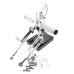 RP0420-2034 Adjustable Footpeg Footrest Rear Set For Ducati Streetfighter 848 Streetfighter 1098