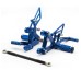 RP0420-2047 Adjustable Footpeg Footrest Rear Set For Kawasaki Ninja ZX6R ZX636 2003-2004