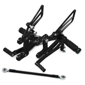 RP0420-2047 Adjustable Footpeg Footrest Rear Set For Kawasaki Ninja ZX6R ZX636 2003-2004