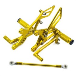 RP0420-2048 Adjustable Footpeg Footrest Rear Set For Kawasaki Ninja ZX6R 2005-2008 ZX-6RR 2005-2006