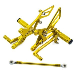 RP0420-2048 Adjustable Footpeg Footrest Rear Set For Kawasaki Ninja ZX6R 2005-2008 ZX-6RR 2005-2006