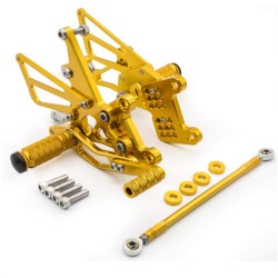 RP0420-2063 Adjustable Footpeg Footrest Rear Set For Triumph Speed Triple 1050 955 Daytona 955I  T595 SPRINT RS 955 FI