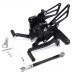 RP0420-2096 Motorcycle Adjustable Footpeg Footrest Rear Set For Kawasaki Ninja 400R Z400