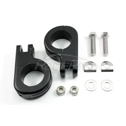 RP0440-2008 Universal Adjustable Highway engine guard Short Angled Foot Peg Mount Clamp 1.5" Size