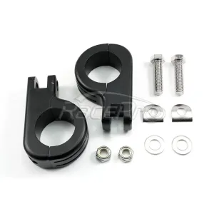 RP0440-2008 Universal Adjustable Highway engine guard Short Angled Foot Peg Mount Clamp 1.5" Size