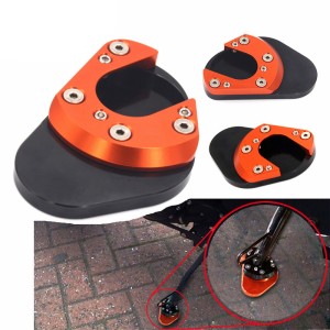 RP0480-1003 CNC Aluminum Side Stand Kickstand Plate Pad Extension For KTM DUKE 125 200 390