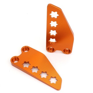 RP0480-1063O Motorcycle Small Front Footrest Heel Plates Guard Protector For KTM Duke 250 390 2017-2022