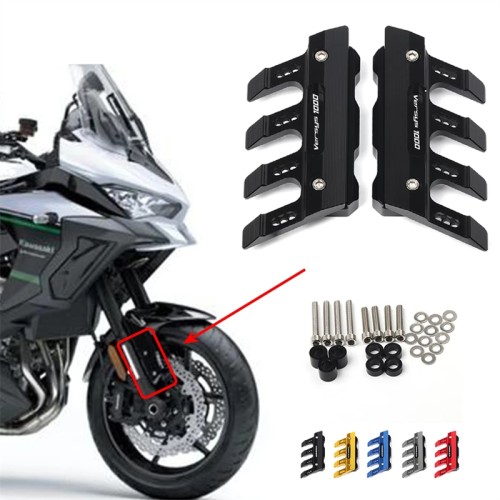 RP0820-3003B Mudguard Twin Rail Saddlebag Guard for Kawasaki Versys 1000 2015-2020
