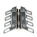 RP0820-3004B Mudguard Twin Rail Saddlebag Guard for Kawasaki Z125 Z250 Z300 Z750 Z800 Z900 Z1000 Z1000SX