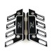 RP0820-3004B Mudguard Twin Rail Saddlebag Guard for Kawasaki Z125 Z250 Z300 Z750 Z800 Z900 Z1000 Z1000SX