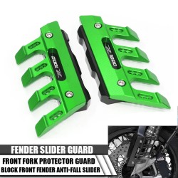 RP0820-3005B Motorcycle Guard Block Front Fender Anti-fall Slider Front Fork Protector for Kawasaki Z125 Z250 Z300 Z750 Z800 Z900 Z1000 Z1000SX
